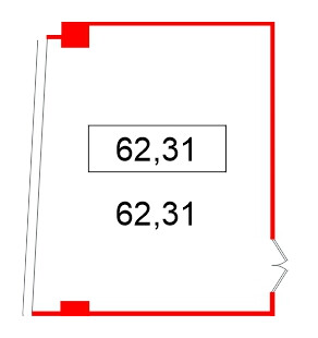 Помещение в ЖК БЦ ELEMENT PRIME, 62.31 м², 5 этаж