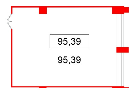 Помещение в ЖК БЦ ELEMENT PRIME, 95.39 м², 3 этаж