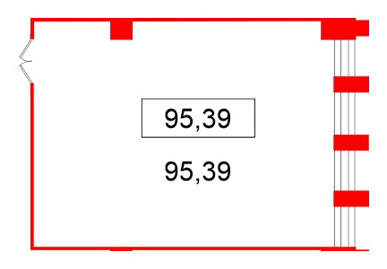 Помещение в ЖК БЦ ELEMENT PRIME, 95.39 м², 6 этаж