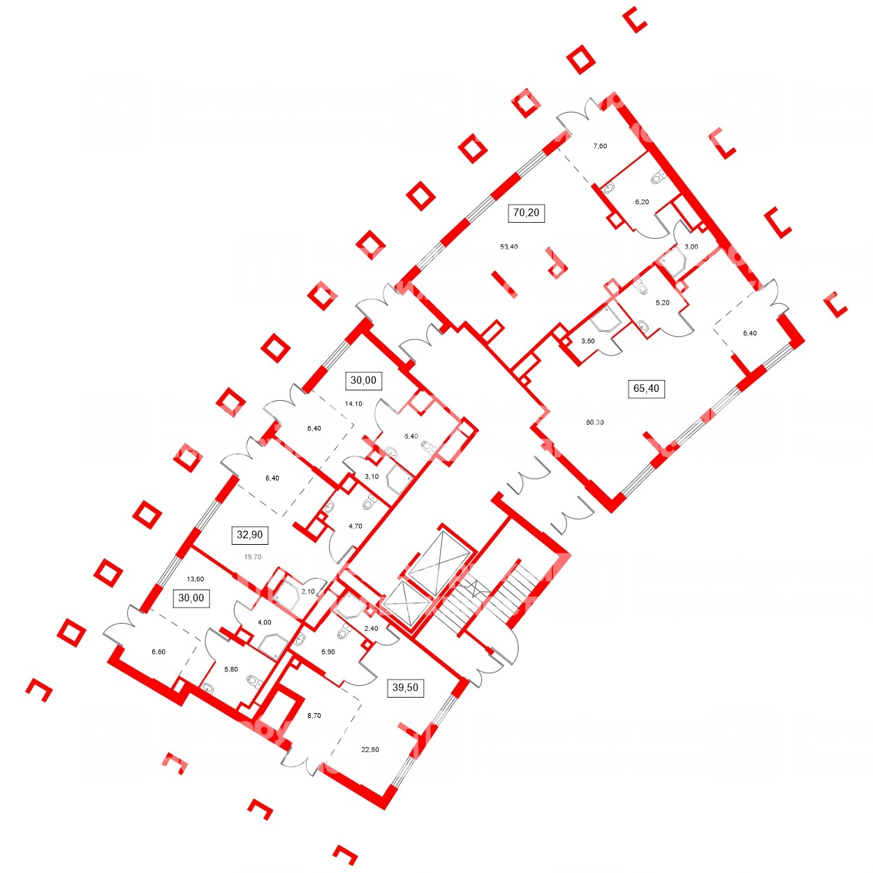 Помещение в ЖК Ягодное Река Парк, 65.4 м², 1 этаж