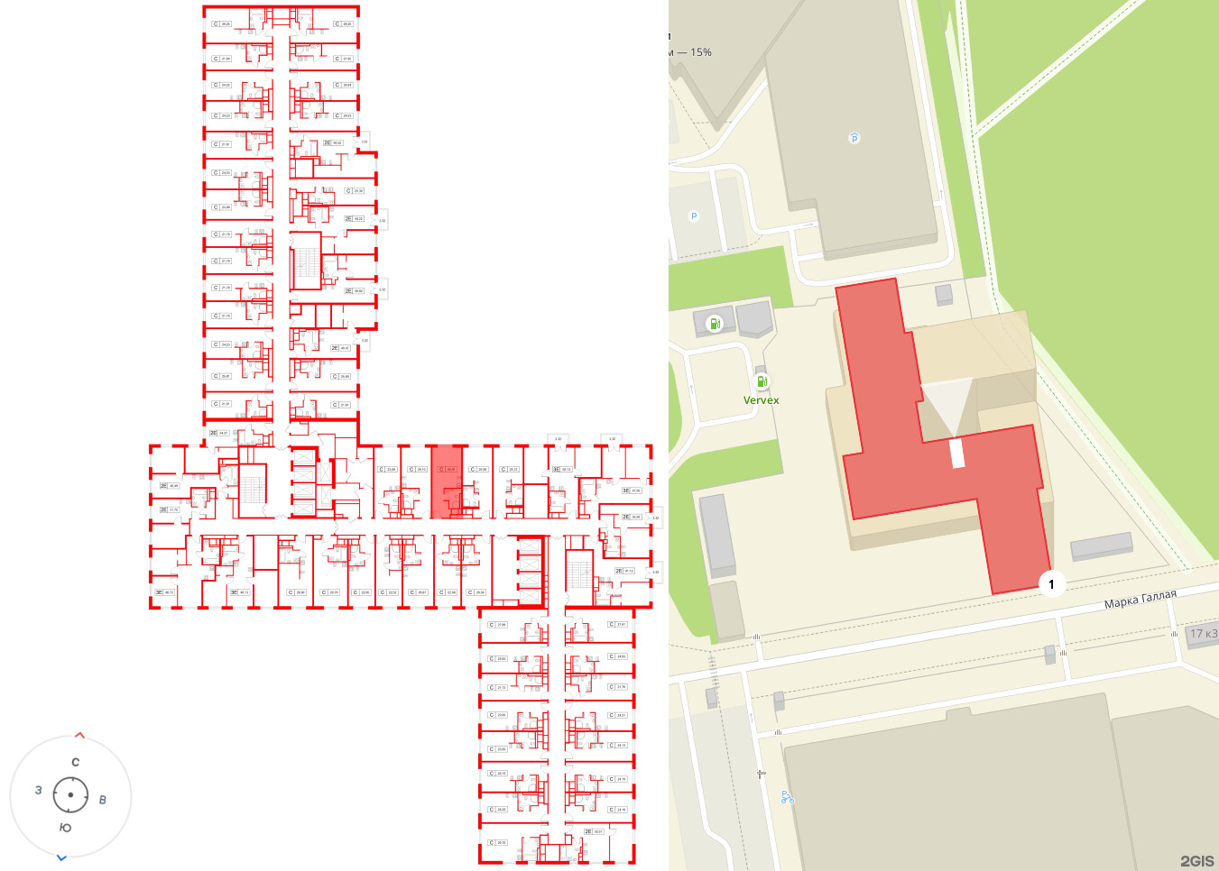 Апартаменты в ЖК «Апартаменты СААН», студия, 25.91 м², 10 этаж