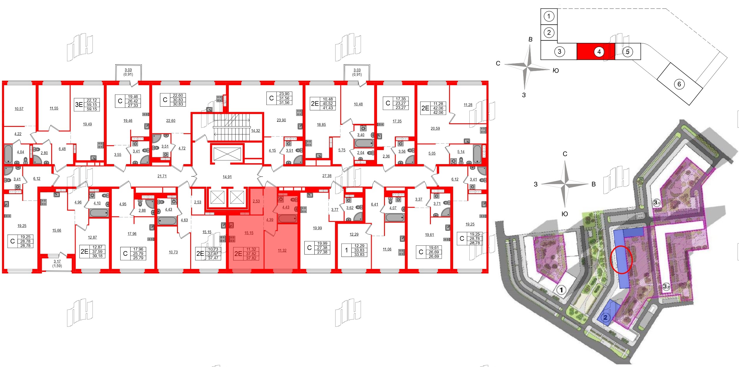Квартира в ЖК Максималист, 1 комнатная, 37.82 м², 4 этаж