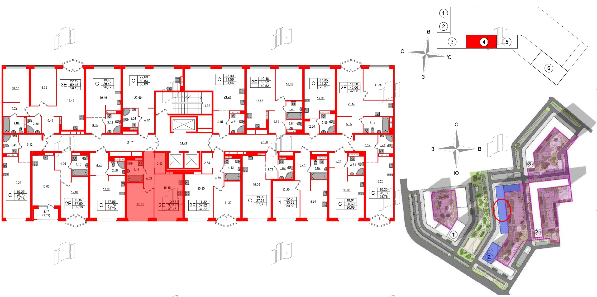 Квартира в ЖК Максималист, 1 комнатная, 37.47 м², 17 этаж