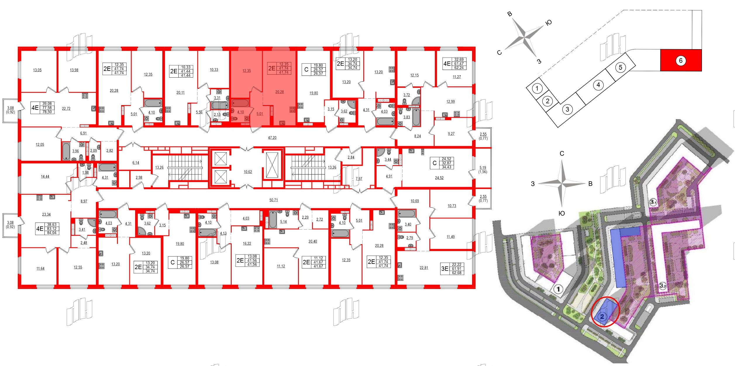 Квартира в ЖК Максималист, 1 комнатная, 41.74 м², 8 этаж