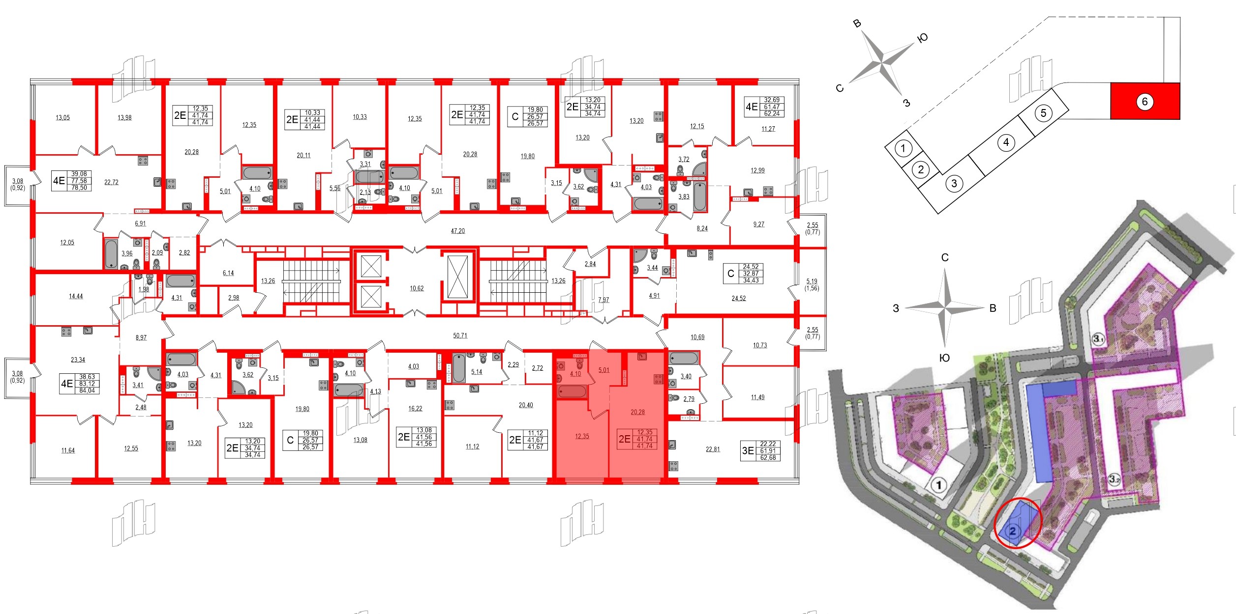 Квартира в ЖК Максималист, 1 комнатная, 41.74 м², 12 этаж