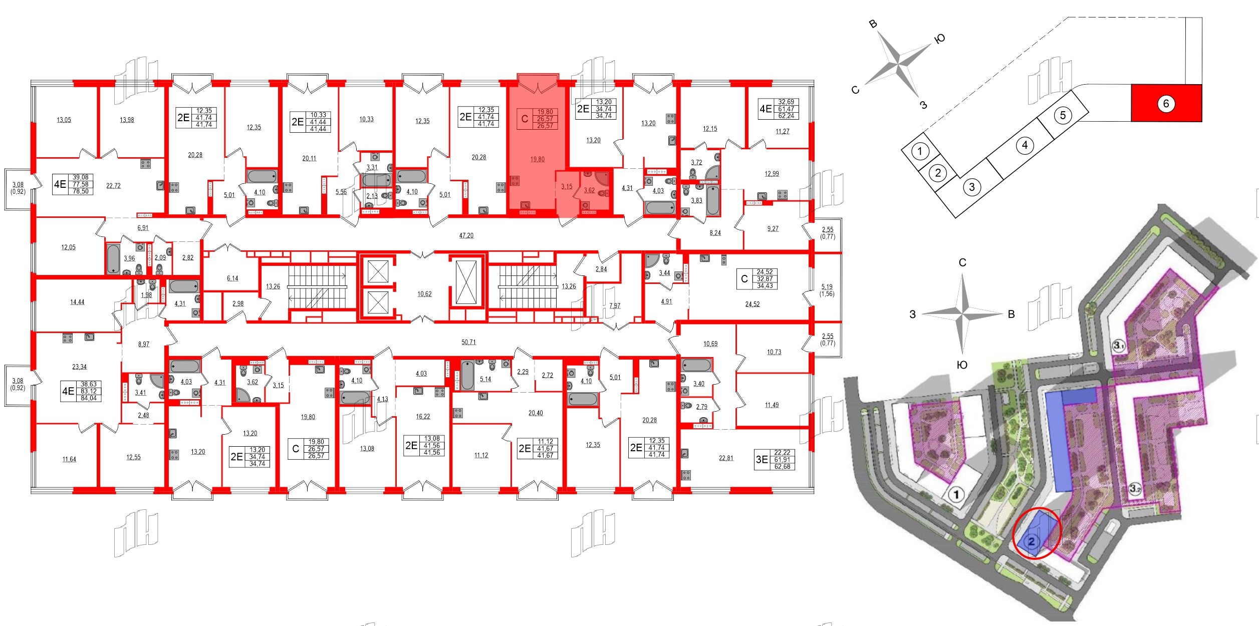Квартира в ЖК Максималист, студия, 26.57 м², 15 этаж