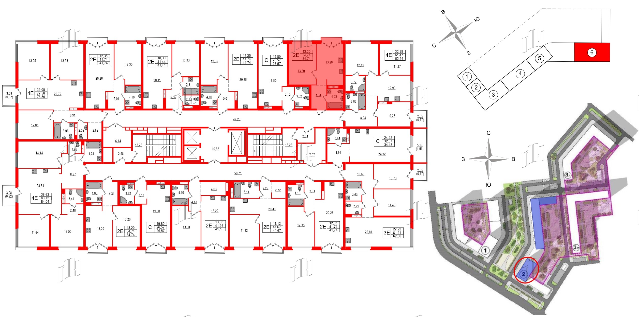 Квартира в ЖК Максималист, 1 комнатная, 34.74 м², 17 этаж