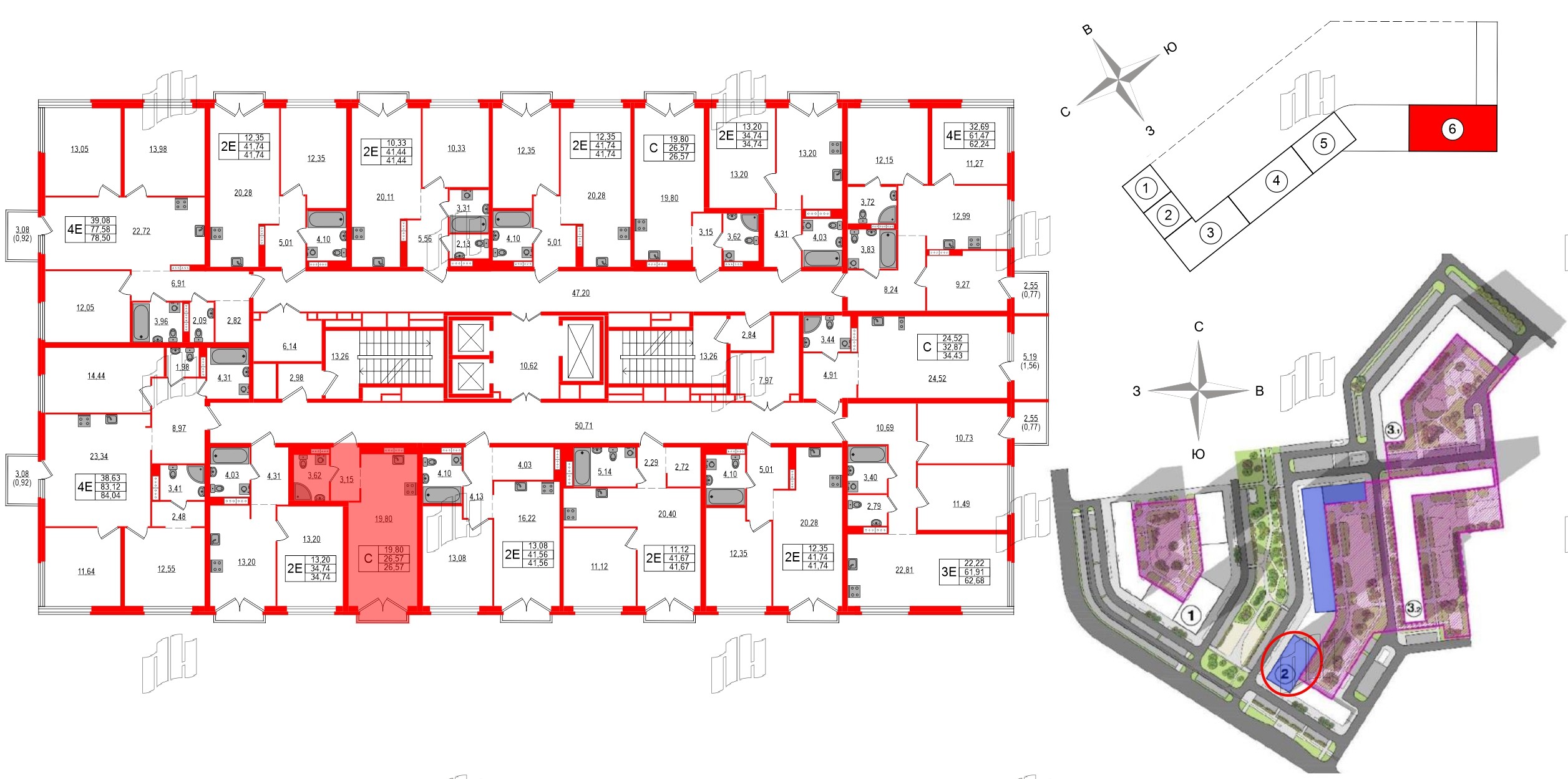 Квартира в ЖК Максималист, студия, 26.57 м², 13 этаж
