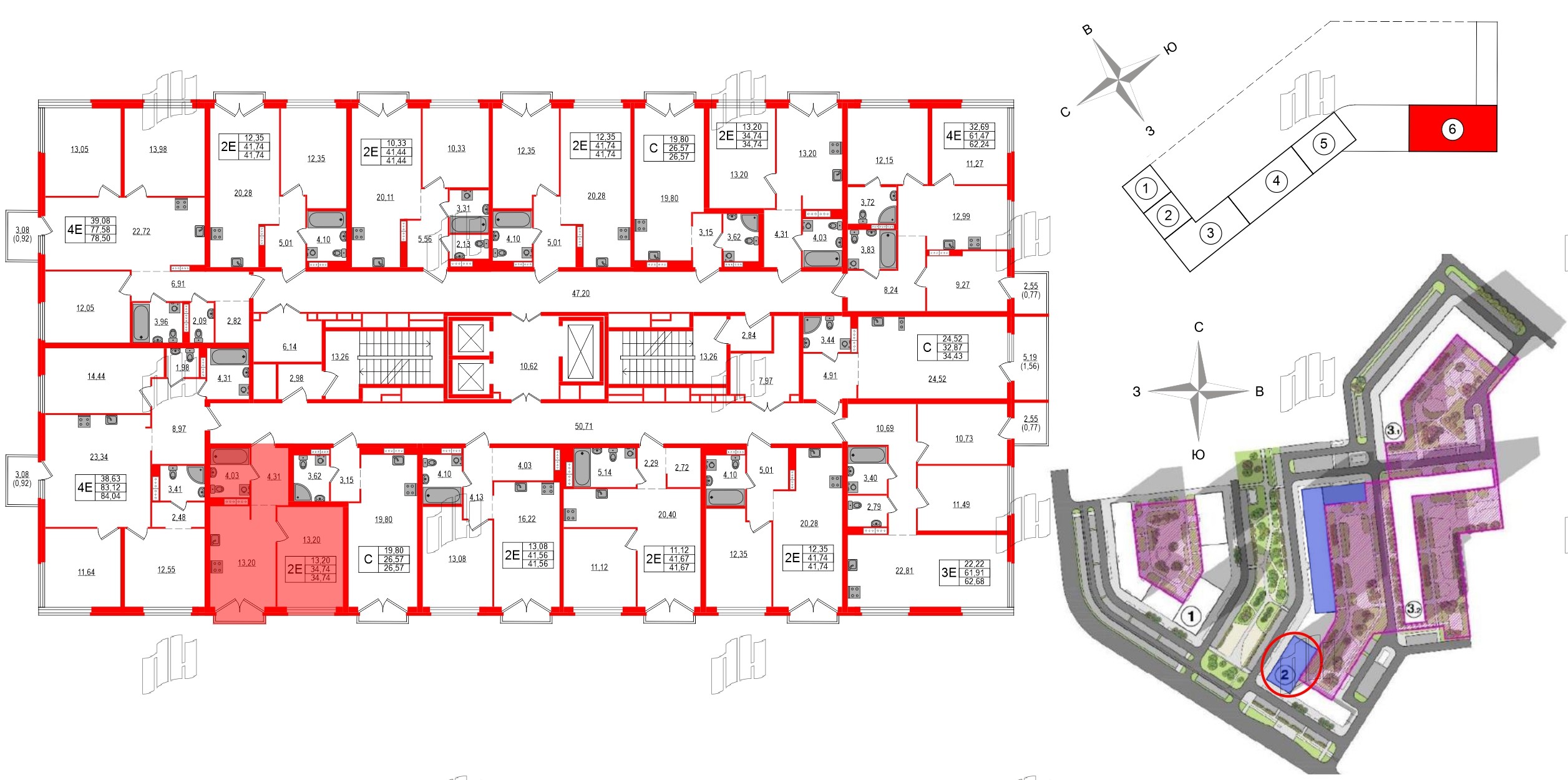 Квартира в ЖК Максималист, 1 комнатная, 34.74 м², 13 этаж
