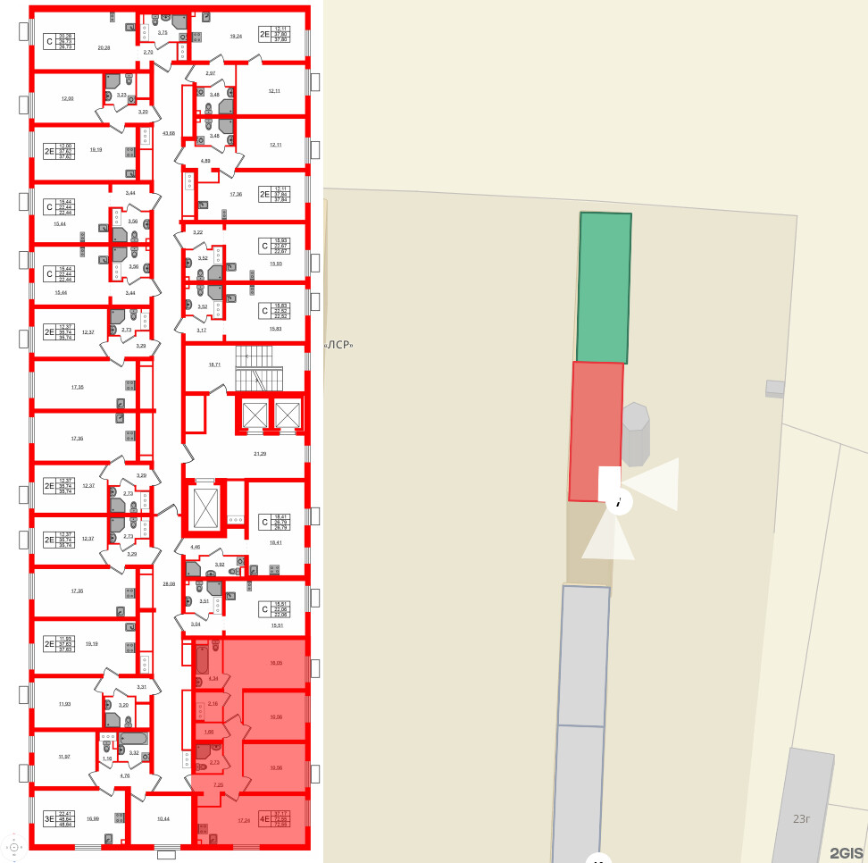 Квартира в ЖК 'Морская миля', 3 комнатная, 72.55 м², 23 этаж