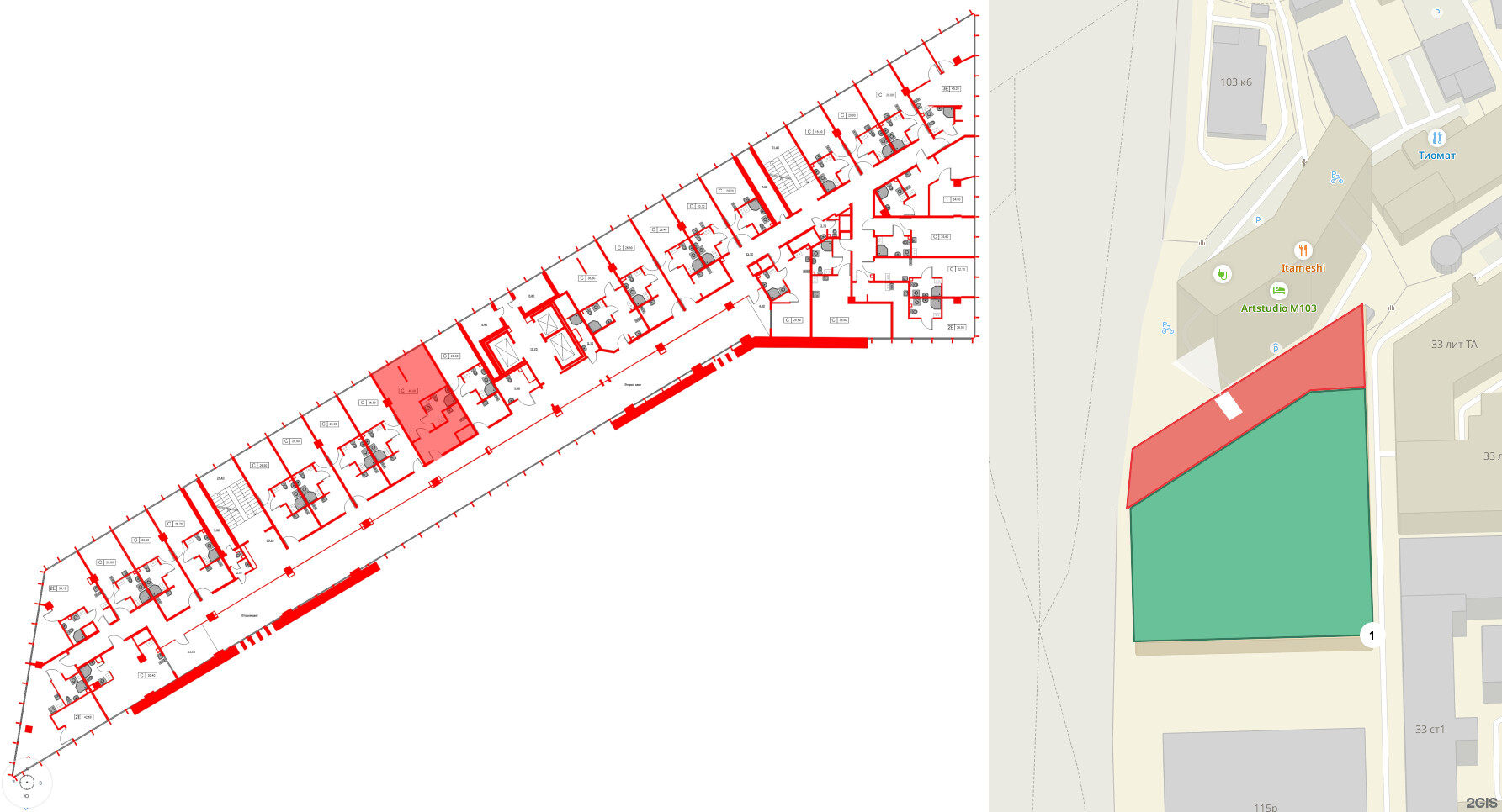 Апартаменты в ЖК Апарт-отель «МОСКО», 1 комнатные, 39.8 м², 3 этаж