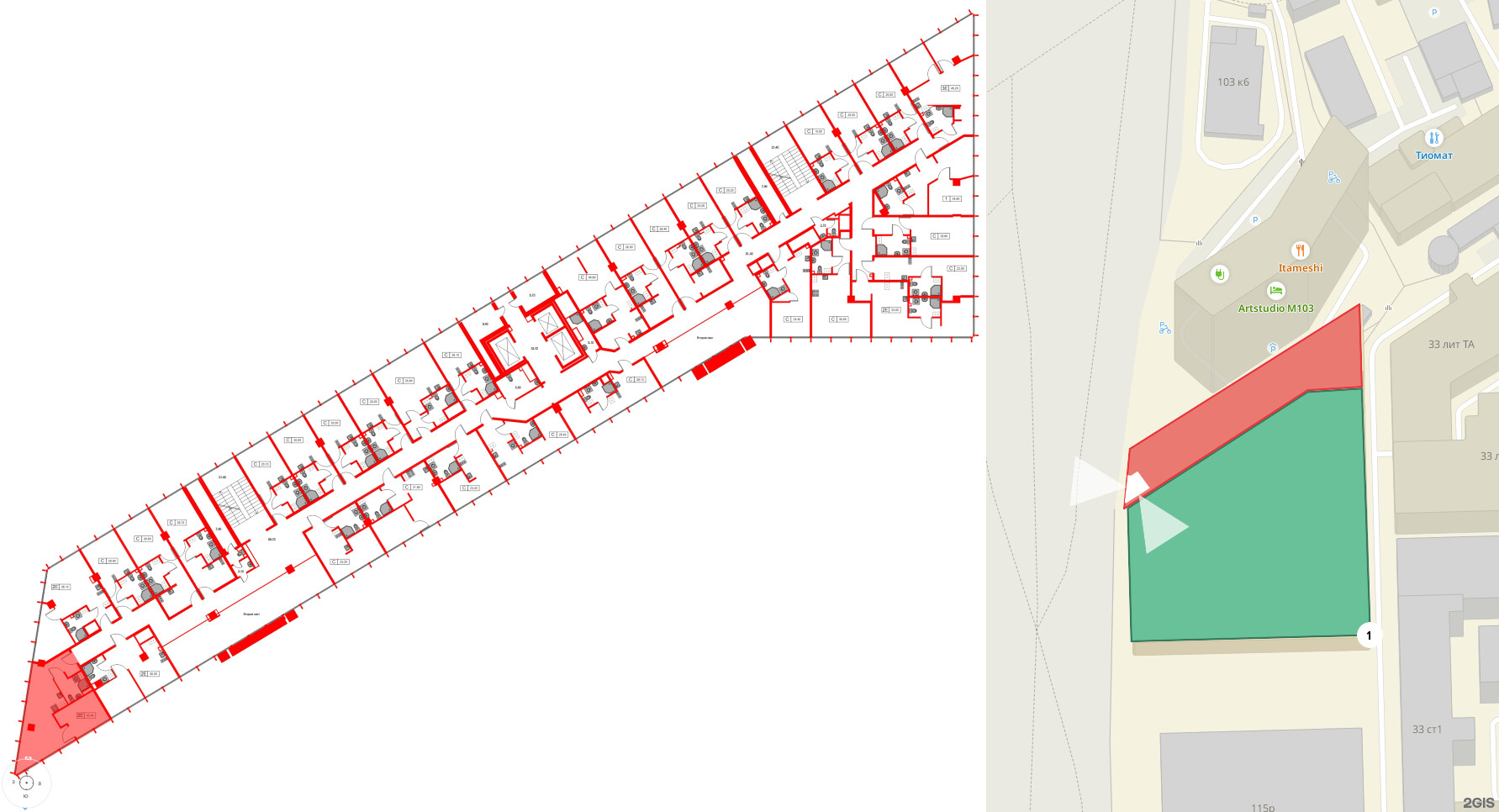 Апартаменты в ЖК Апарт-отель «МОСКО», 1 комнатные, 42.4 м², 4 этаж