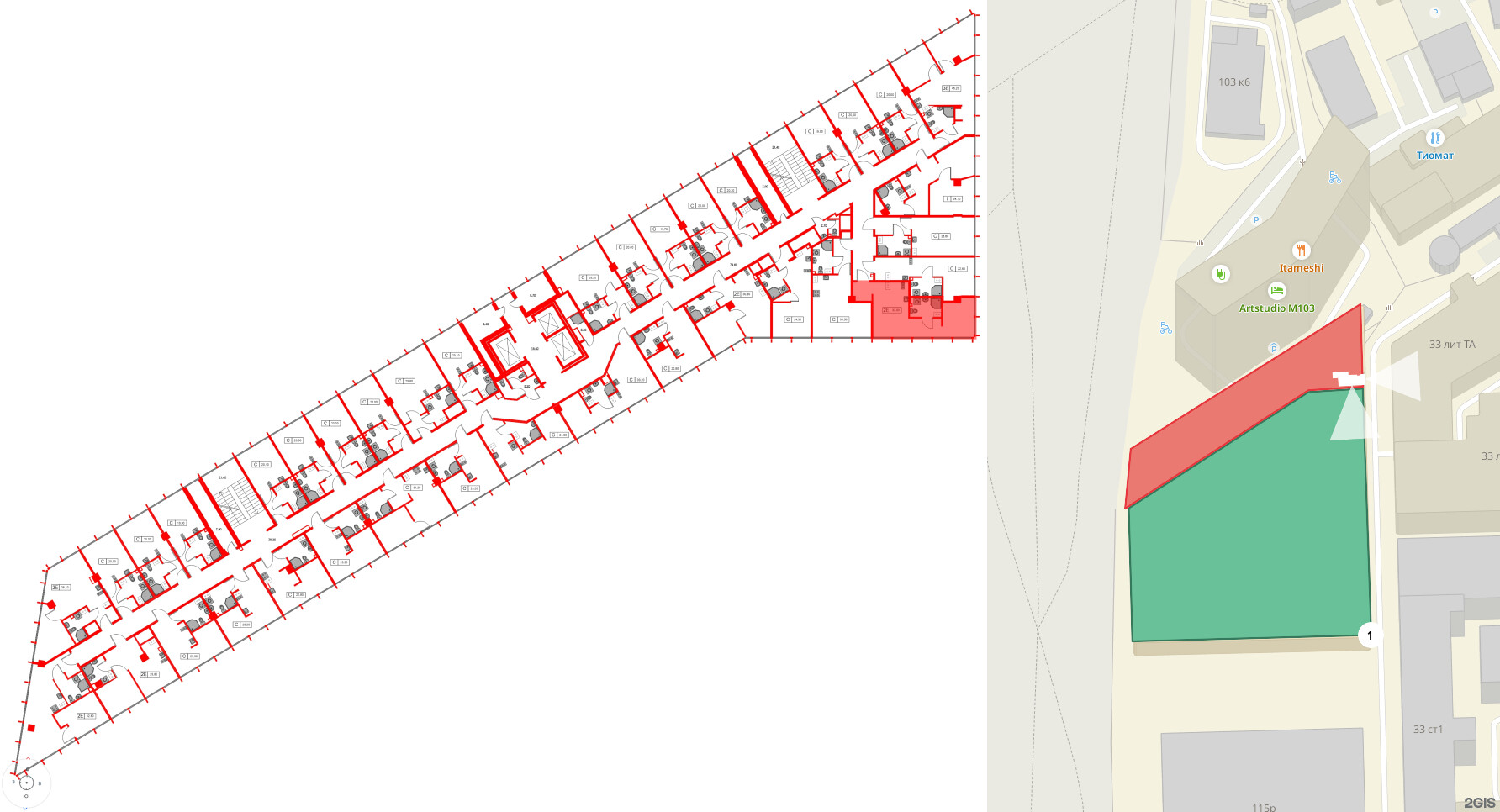 Апартаменты в ЖК Апарт-отель «МОСКО», 1 комнатные, 33 м², 6 этаж