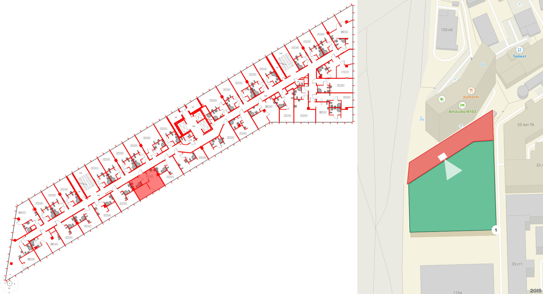 Апартаменты в ЖК Апарт-отель «МОСКО», 1 комнатные, 31.2 м², 7 этаж