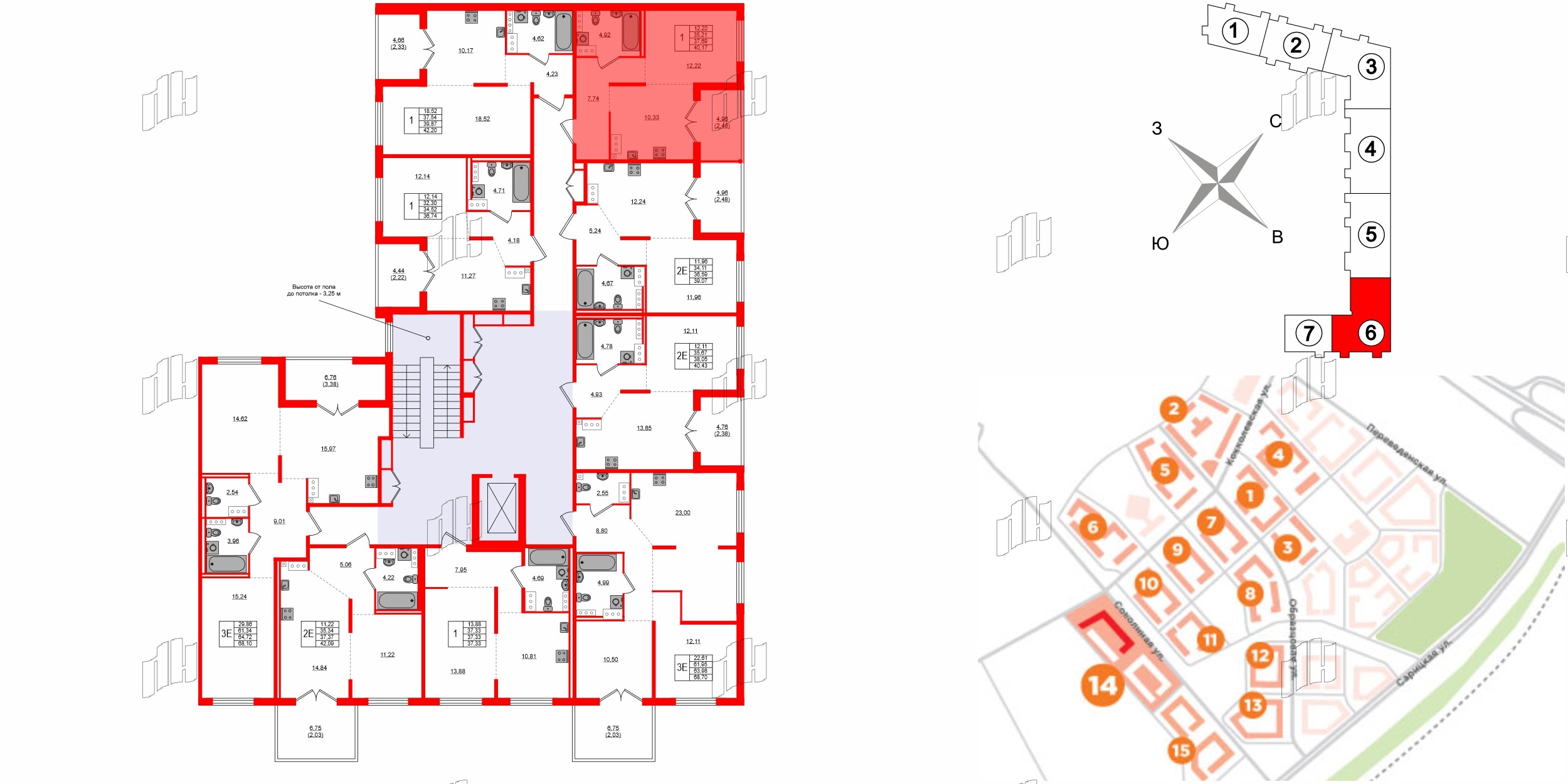 Квартира в ЖК Образцовый квартал, 1 комнатная, 35.21 м², 4 этаж