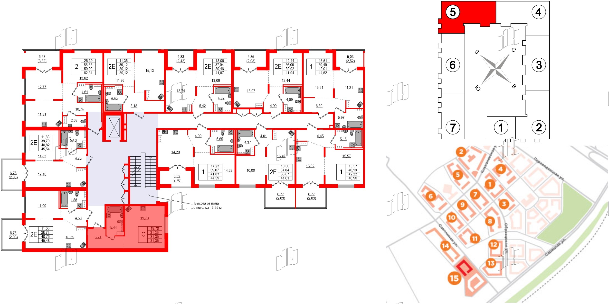 Квартира в ЖК Образцовый квартал, студия, 31.35 м², 4 этаж