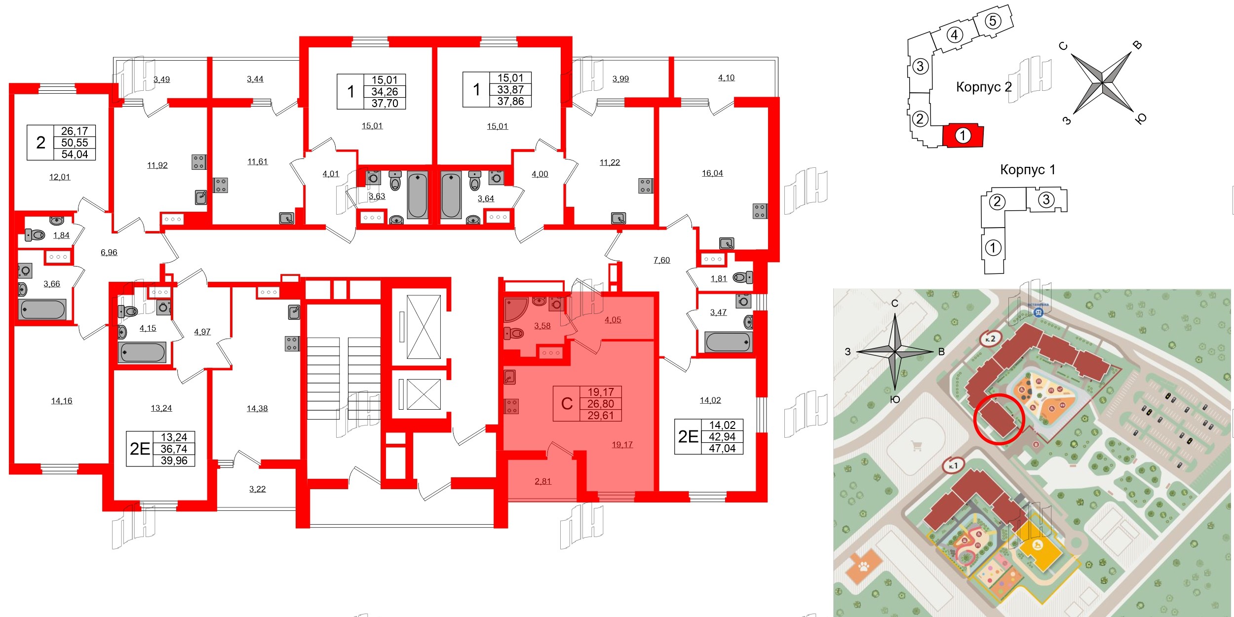 Квартира в ЖК ПАТИО. Уютный квартал., студия, 26.8 м², 3 этаж