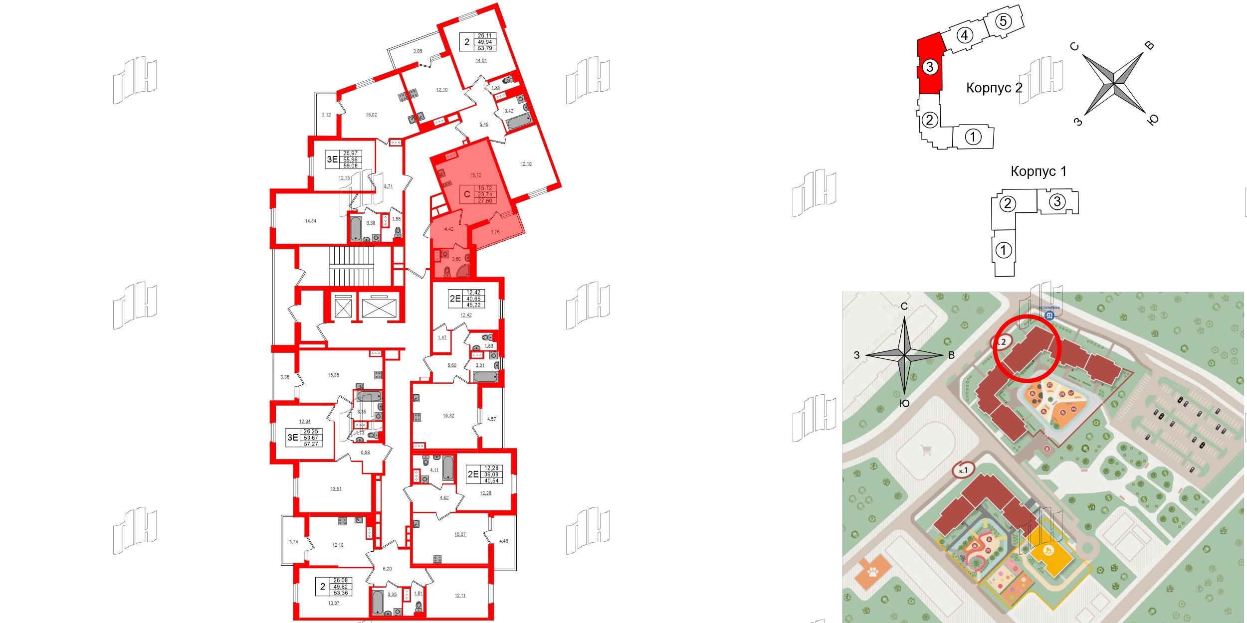 Квартира в ЖК ПАТИО. Уютный квартал., студия, 23.74 м², 12 этаж