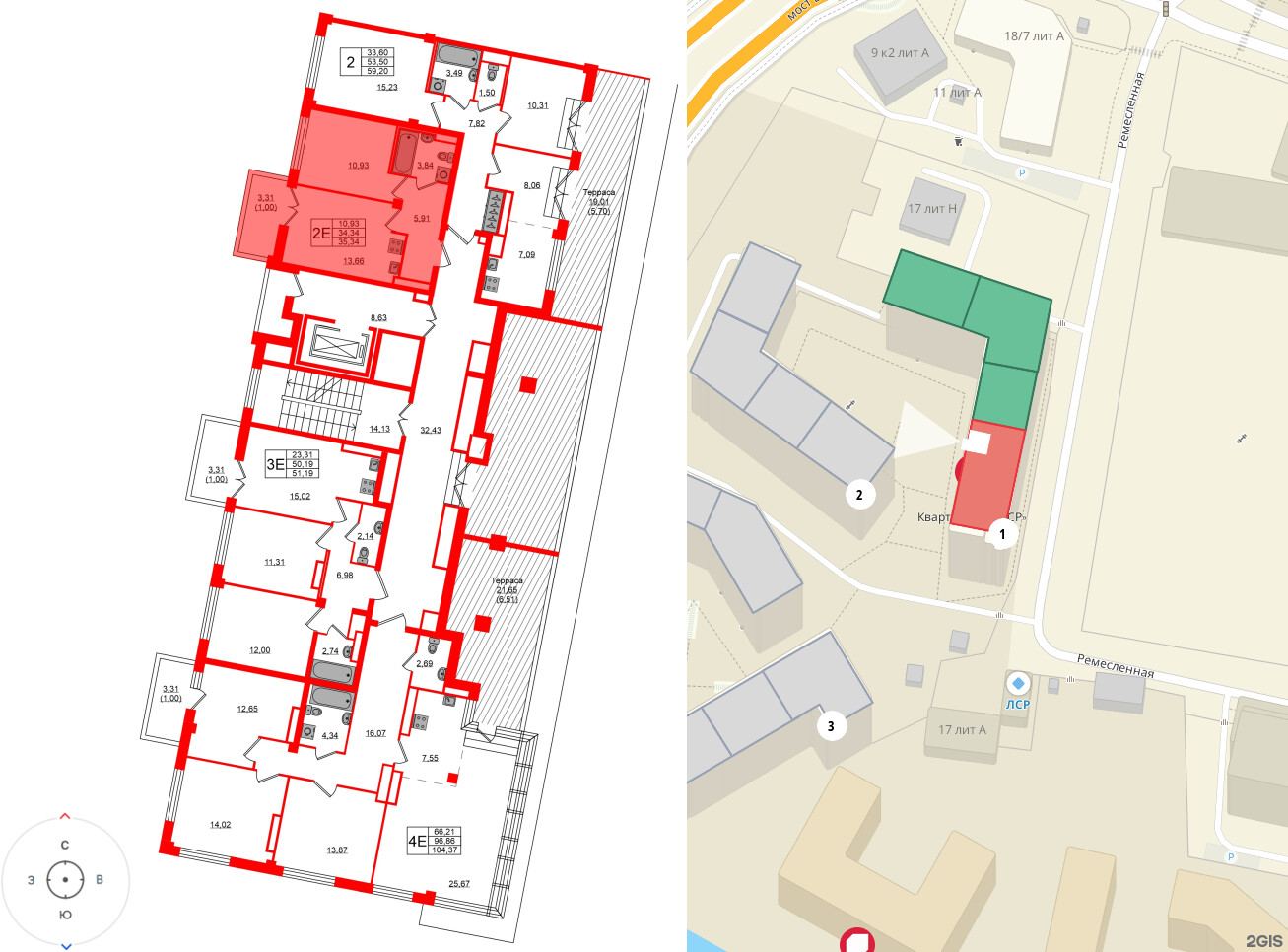 Квартира в ЖК Neva Residence, 1 комнатная, 35.3 м², 8 этаж