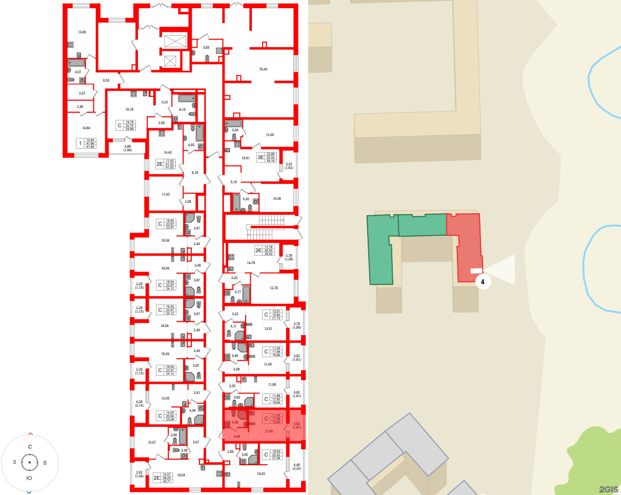 Квартира в ЖК Квартал «Новый Московский», студия, 19.8 м², 1 этаж