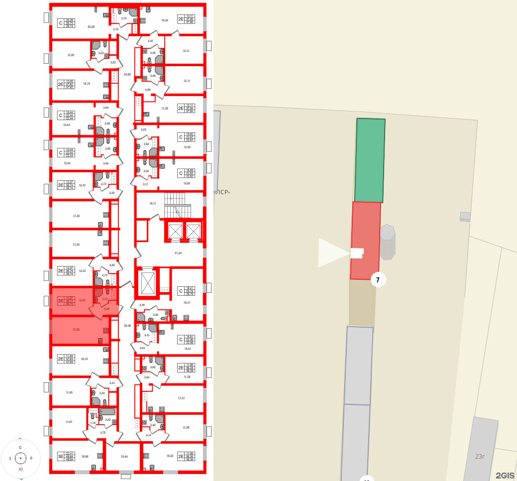 Квартира в ЖК «Морская миля», 1 комнатная, 35.74 м², 13 этаж