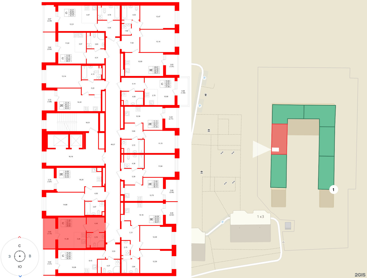 Квартира в ЖК «Аквилон Верба», студия, 24.5 м², 2 этаж