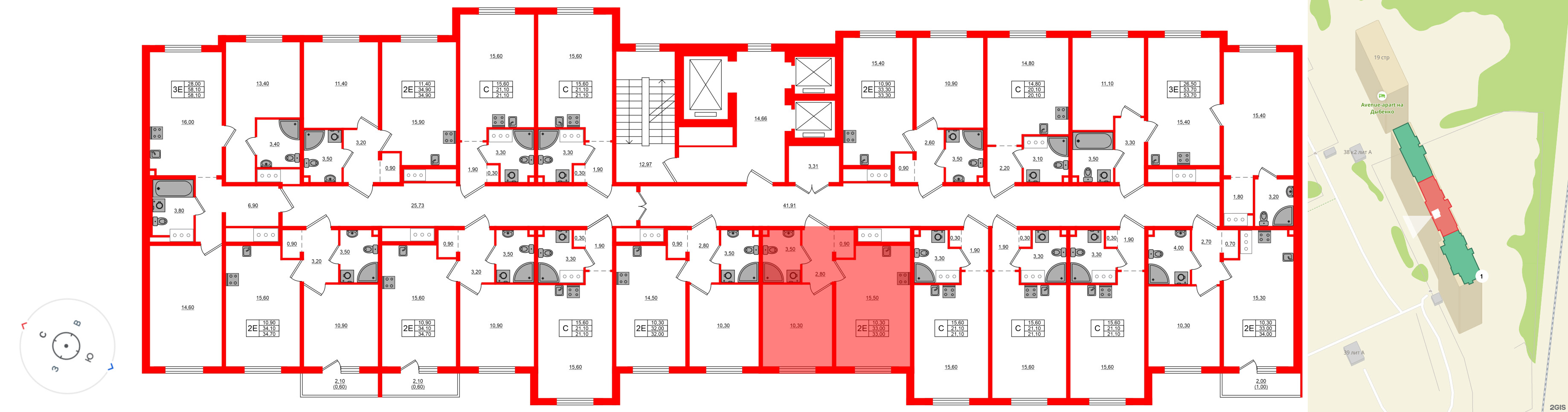 Квартира в ЖК Дыбенко Парк, 1 комнатная, 33 м², 11 этаж