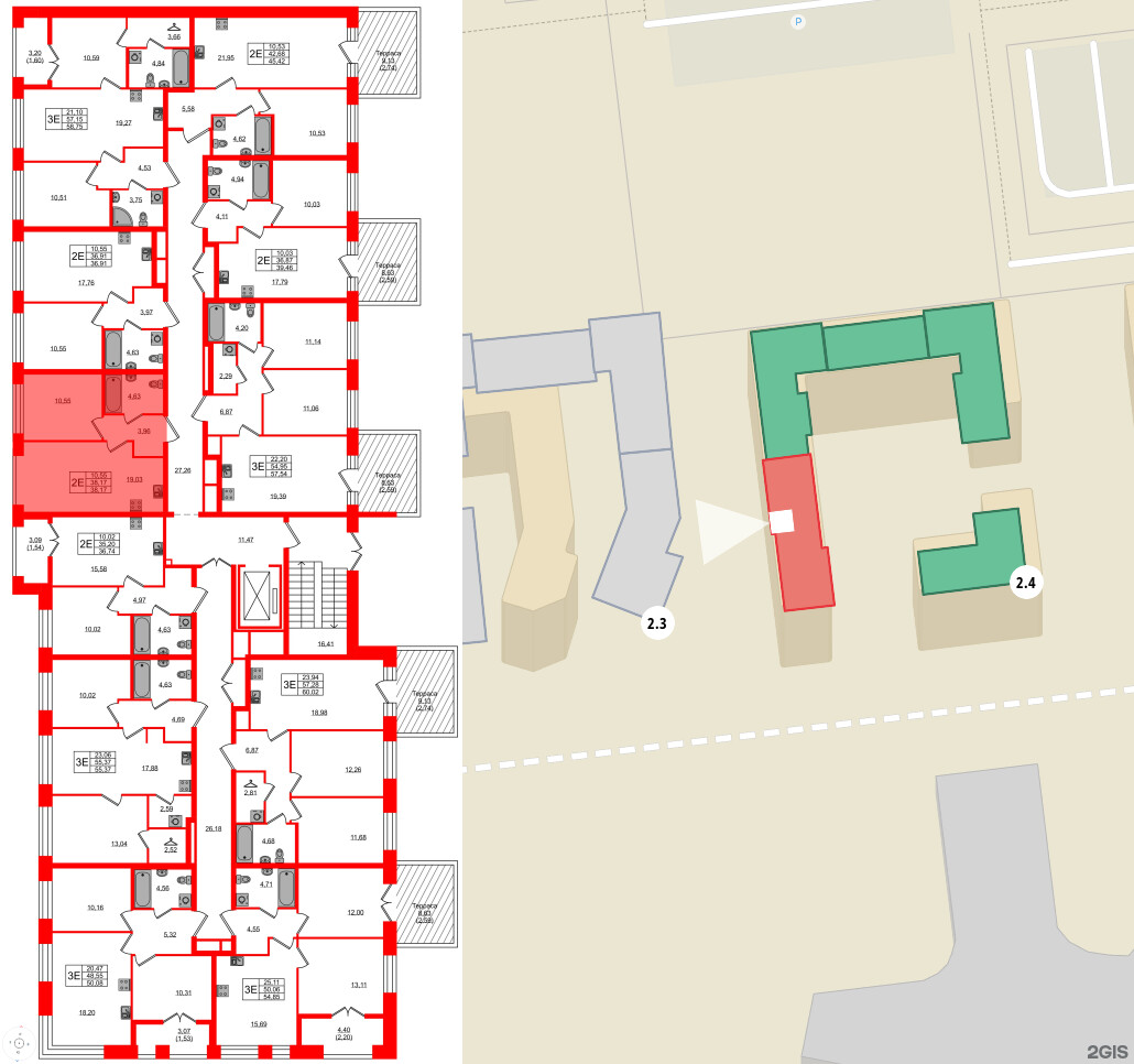 Квартира в ЖК NEWПИТЕР, 1 комнатная, 38.17 м², 2 этаж