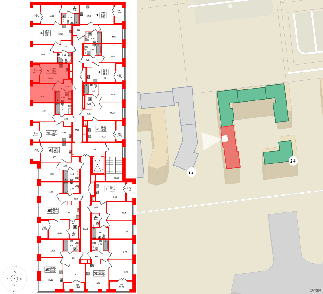 Квартира в ЖК NEWПИТЕР, 1 комнатная, 34.09 м², 7 этаж