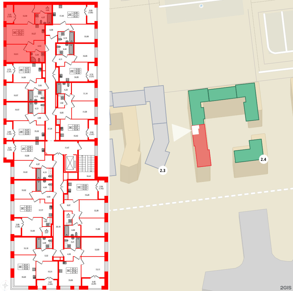 Квартира в ЖК NEWПИТЕР, 2 комнатная, 57.87 м², 7 этаж