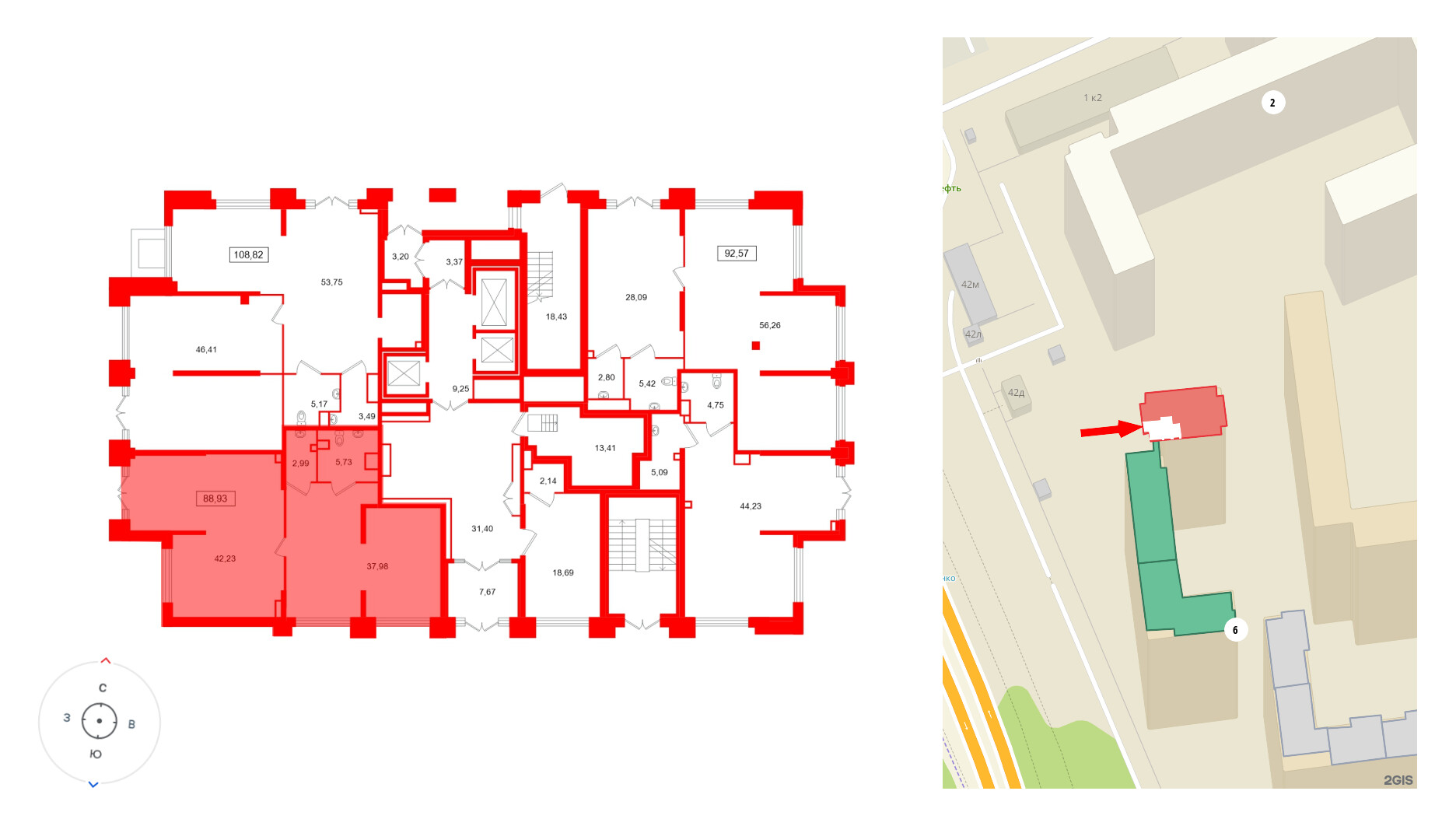 Помещение в ЖК Цивилизация на Неве, 88.93 м², 1 этаж