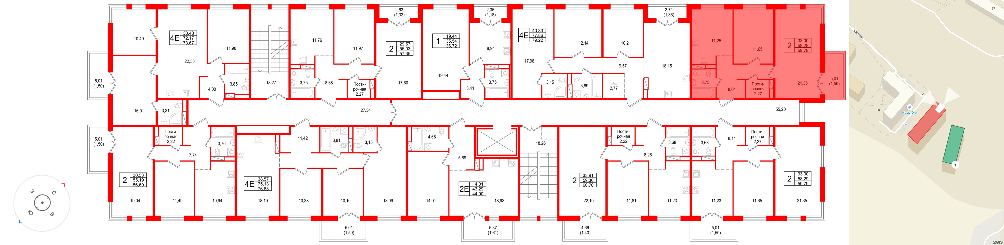 Квартира в ЖК Арт Парк, 1 комнатная, 36.72 м², 7 этаж