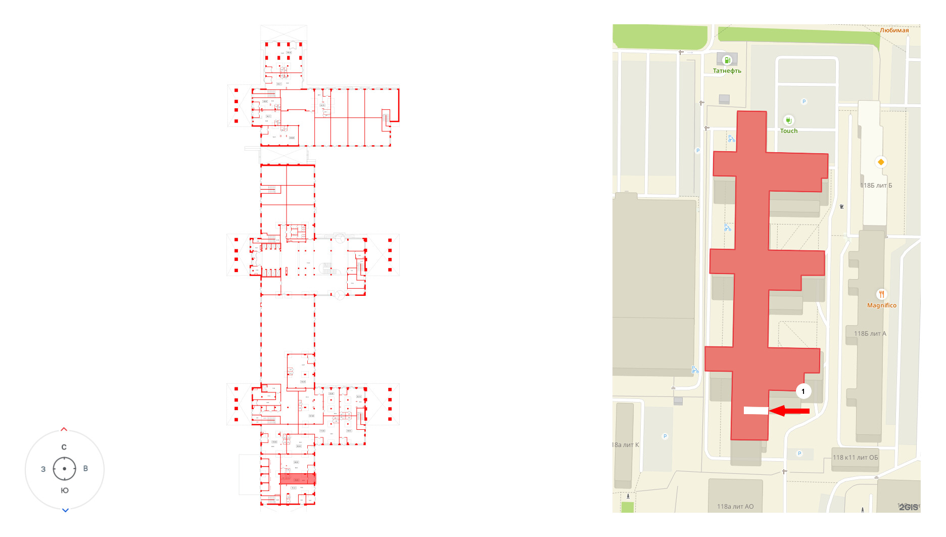 Помещение в ЖК Апарт-отель Well Балтийская, 48.68 м², 1 этаж