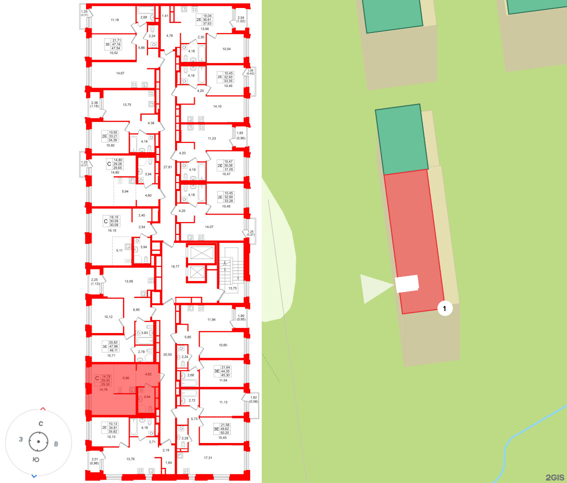 Квартира в ЖК «Кольский», студия, 29.3 м², 10 этаж