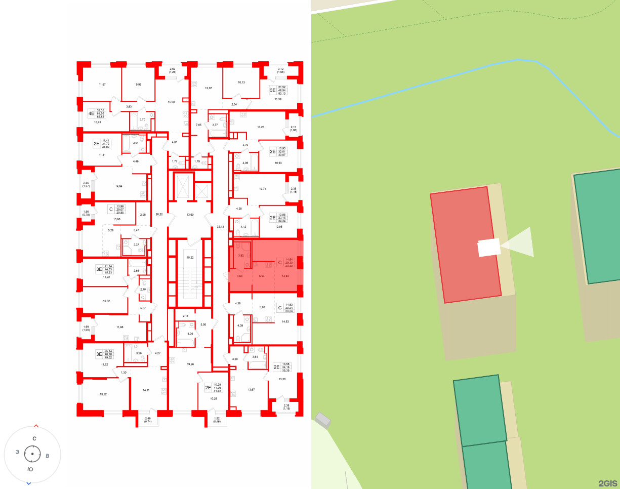 Квартира в ЖК «Кольский», студия, 29.3 м², 8 этаж