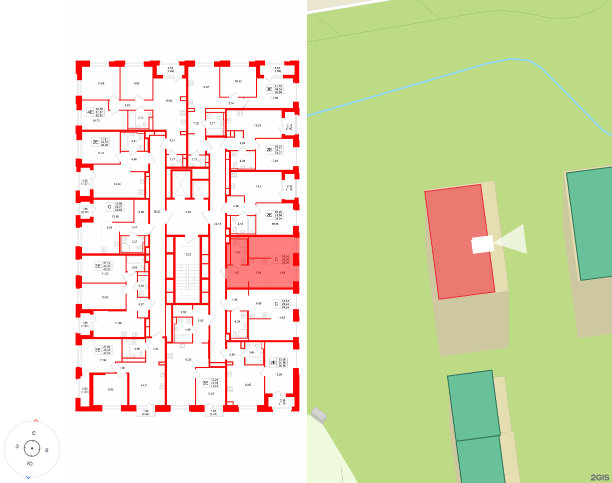 Квартира в ЖК «Кольский», студия, 29.3 м², 15 этаж