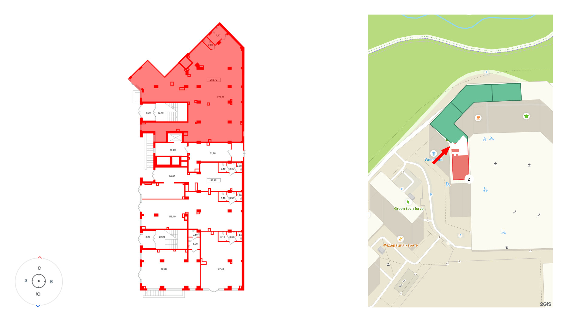 Помещение в ЖК Европейский парк, 282.7 м², 1 этаж