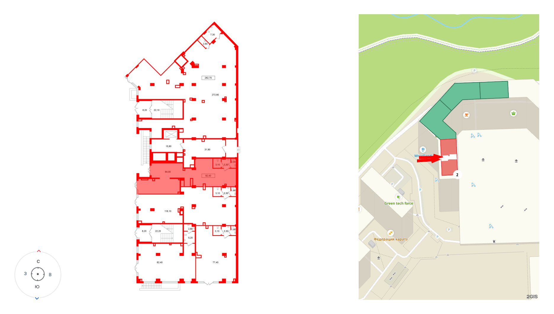 Помещение в ЖК Европейский парк, 92.4 м², 1 этаж