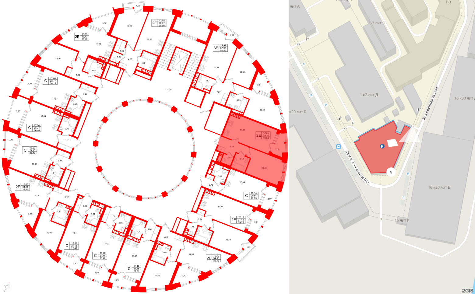 Квартира в ЖК Аристократ, 1 комнатная, 39.3 м², 6 этаж