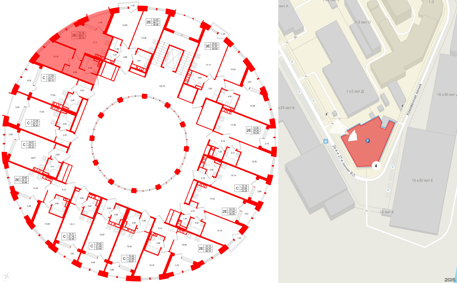Квартира в ЖК Аристократ, 1 комнатная, 36.47 м², 6 этаж