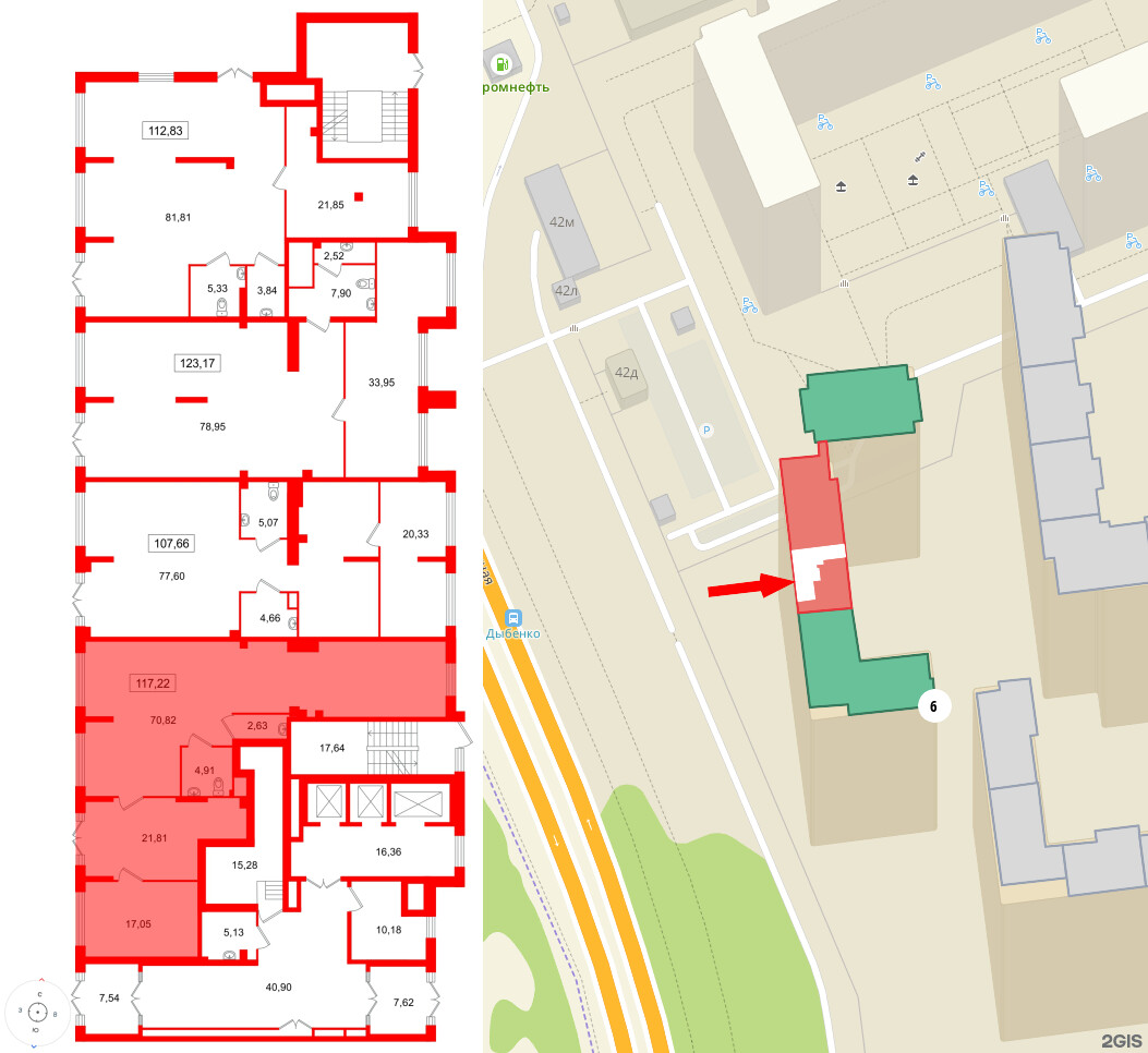Помещение в ЖК Цивилизация на Неве, 117.22 м², 1 этаж