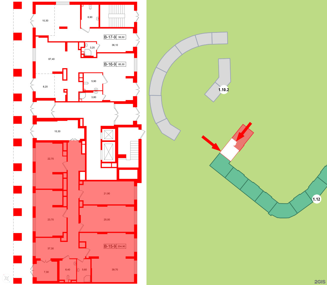 Помещение в ЖК Ягодное Река Парк, 204.9 м², 1 этаж