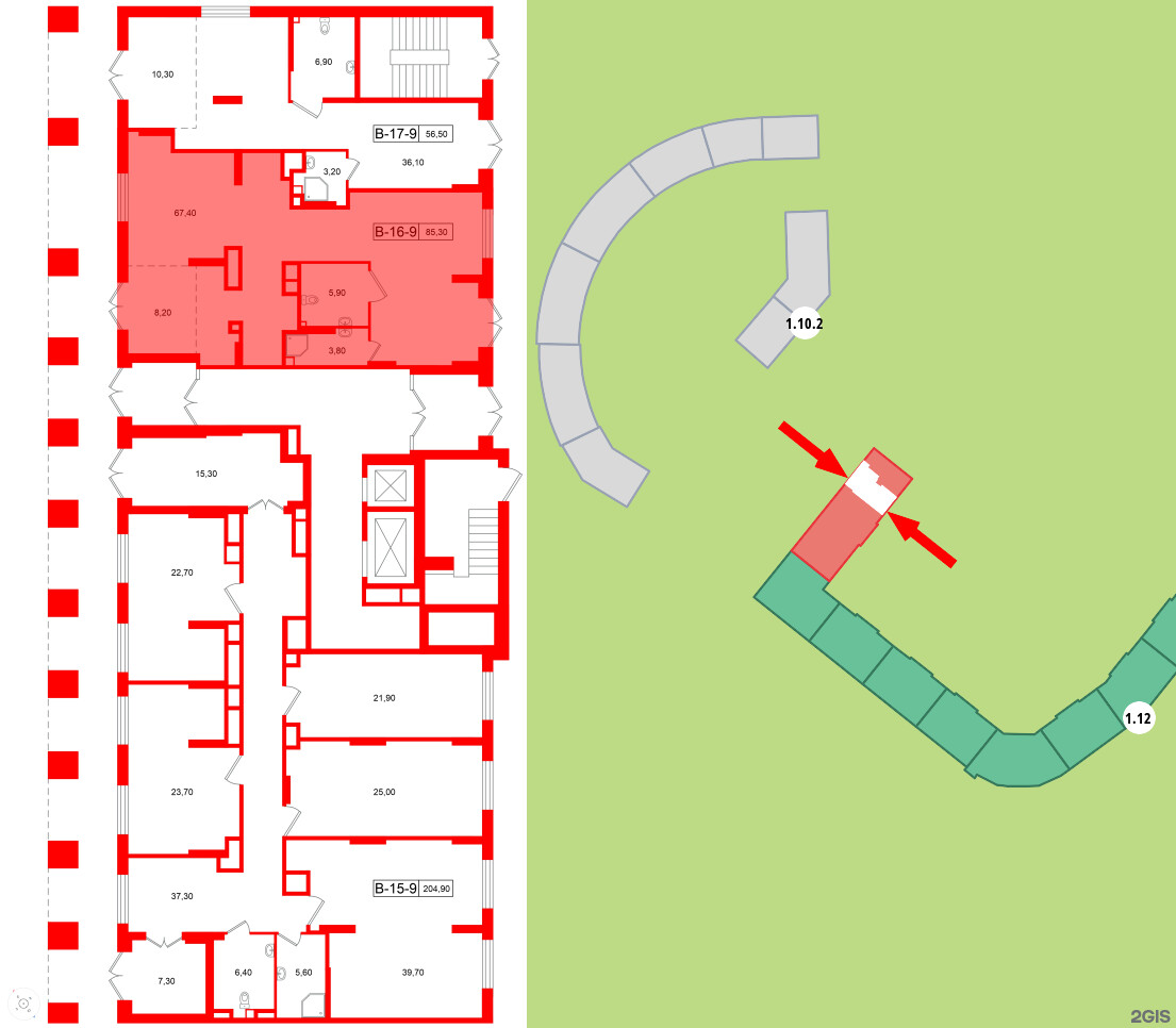 Помещение в ЖК Ягодное Река Парк, 85.3 м², 1 этаж