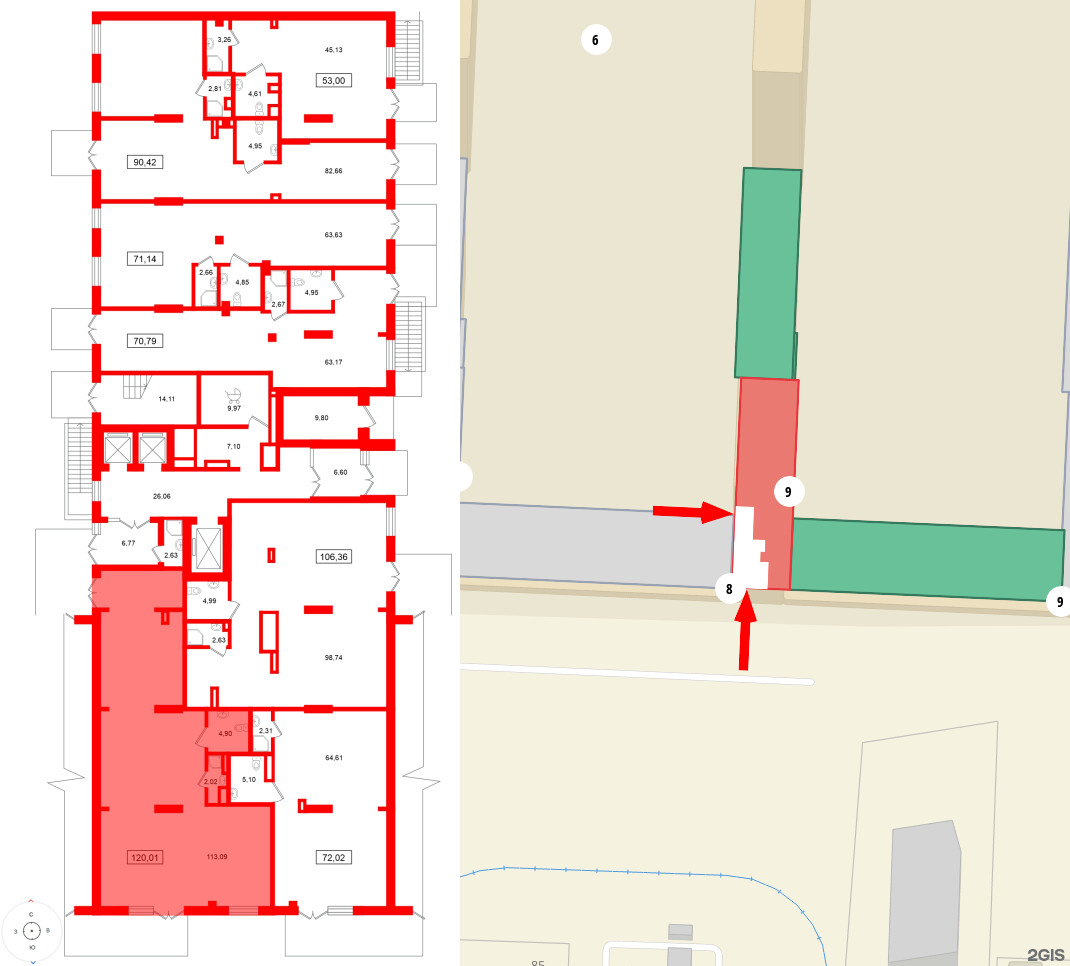 Помещение в ЖК Морская миля, 120.01 м², 1 этаж
