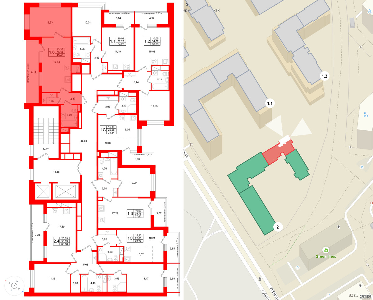 Квартира в ЖК Титул в Московском, 1 комнатная, 39.34 м², 8 этаж