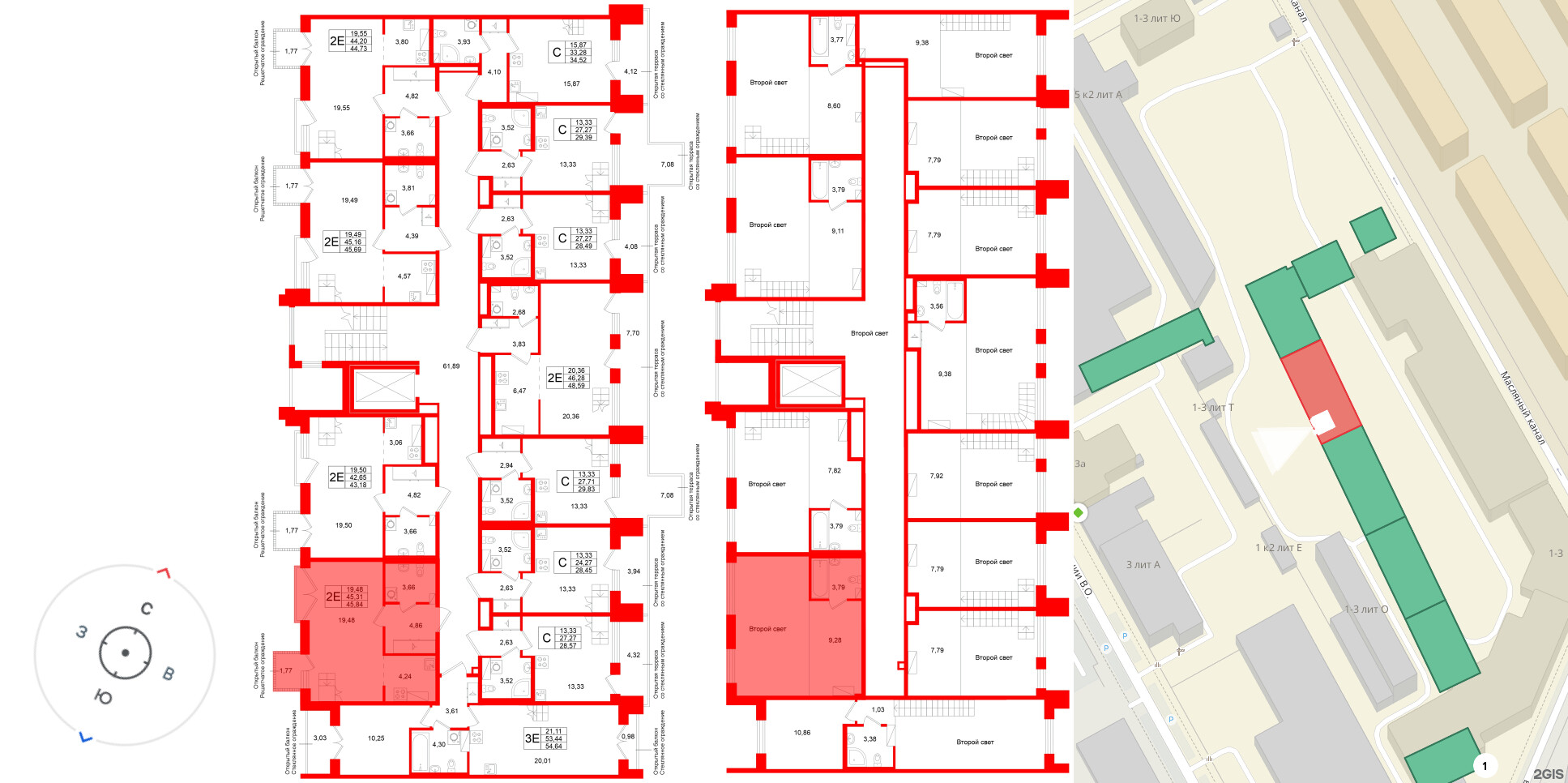 Квартира в ЖК Аристократ, 1 комнатная, 45.31 м², 8 этаж