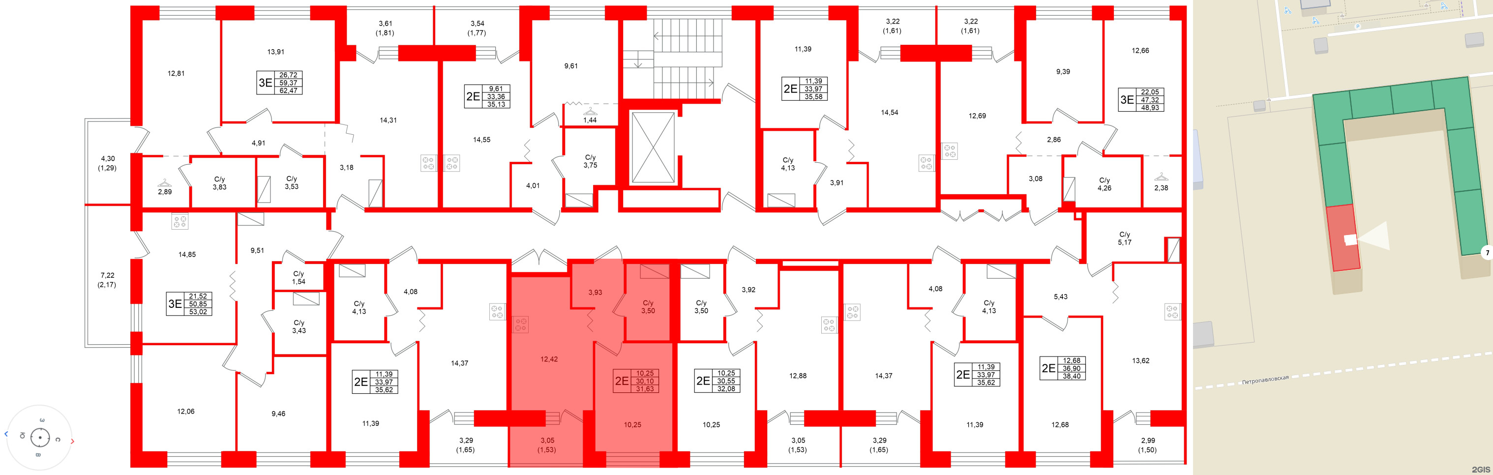 Квартира в ЖК Квартал Уютный, 1 комнатная, 31.63 м², 6 этаж