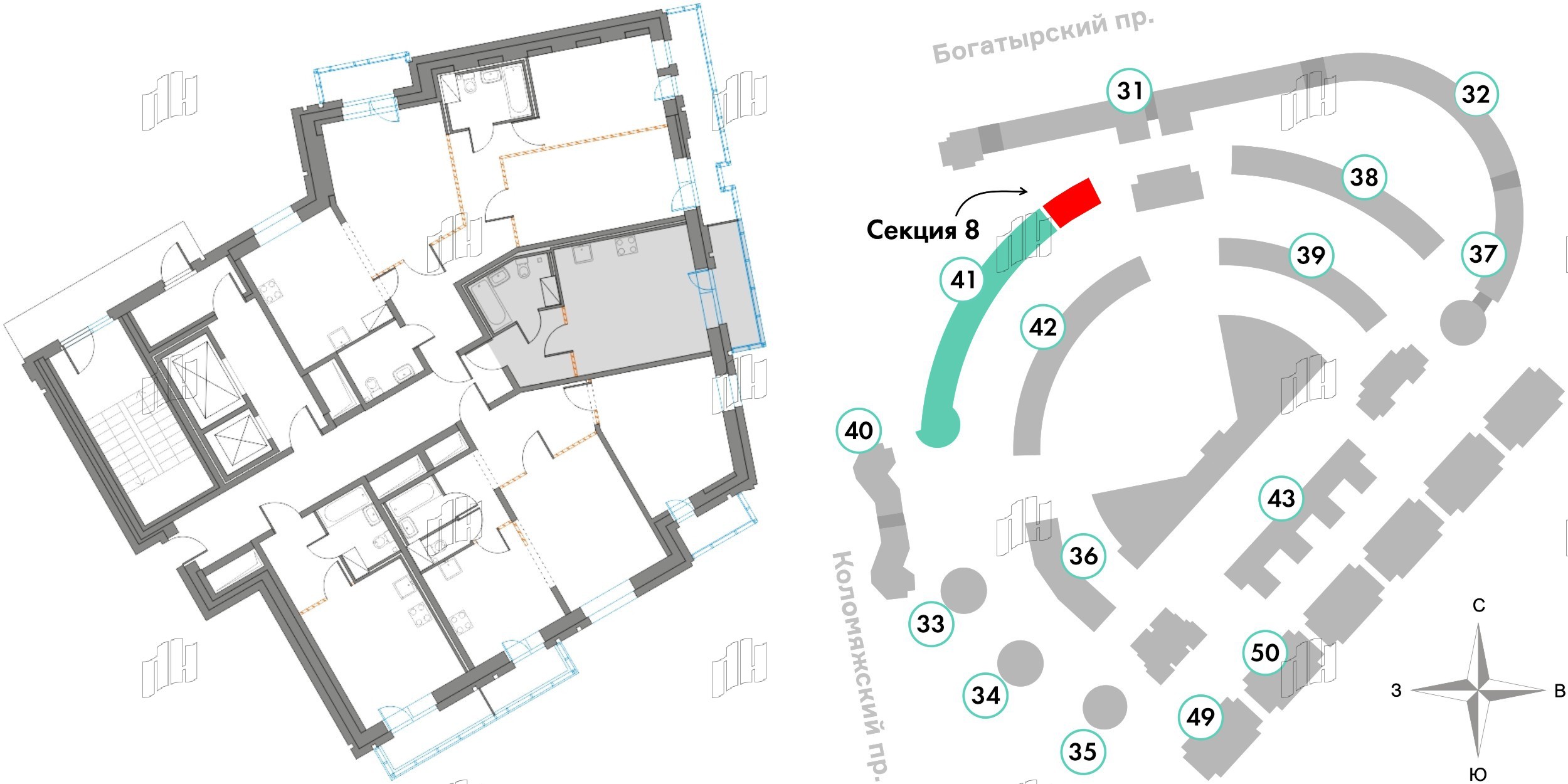 Квартира в ЖК Приморский квартал, студия, 27.26 м², 16 этаж