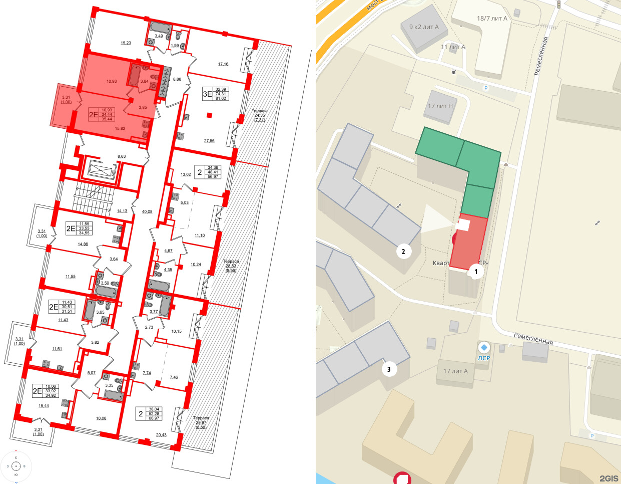Квартира в ЖК Neva Residence, 1 комнатная, 35.4 м², 7 этаж