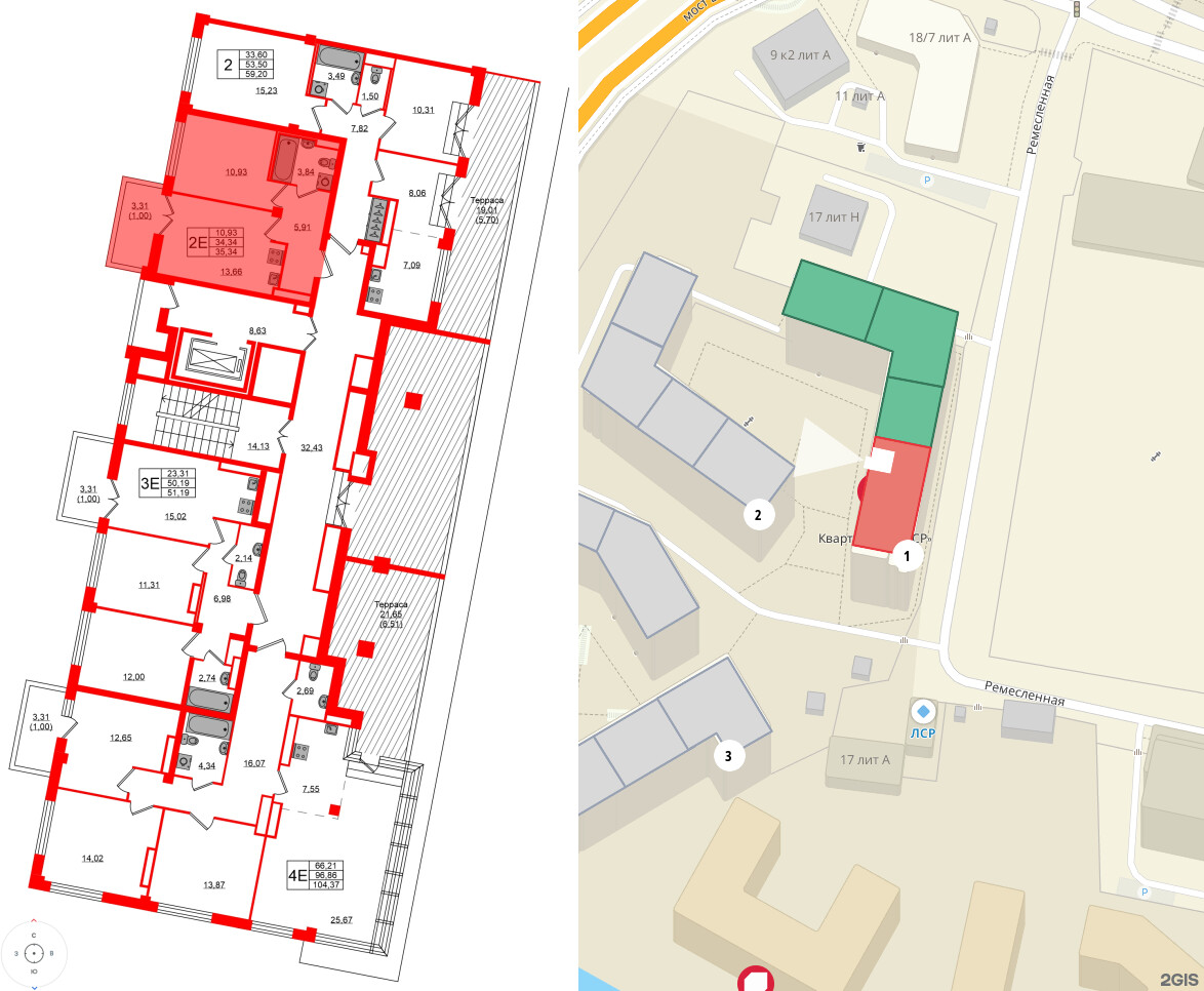 Квартира в ЖК Neva Residence, 1 комнатная, 35.3 м², 8 этаж